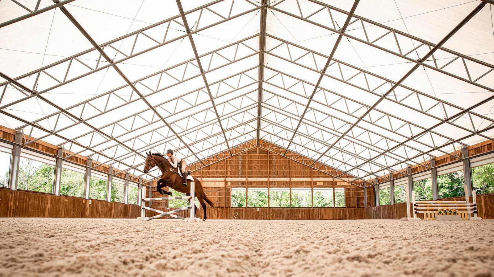 WeCoverEquine BLUE BELL, PA, Fabric roof Riding Arena